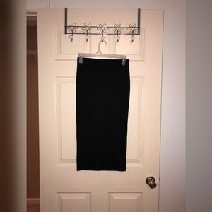 Black pencil skirt
